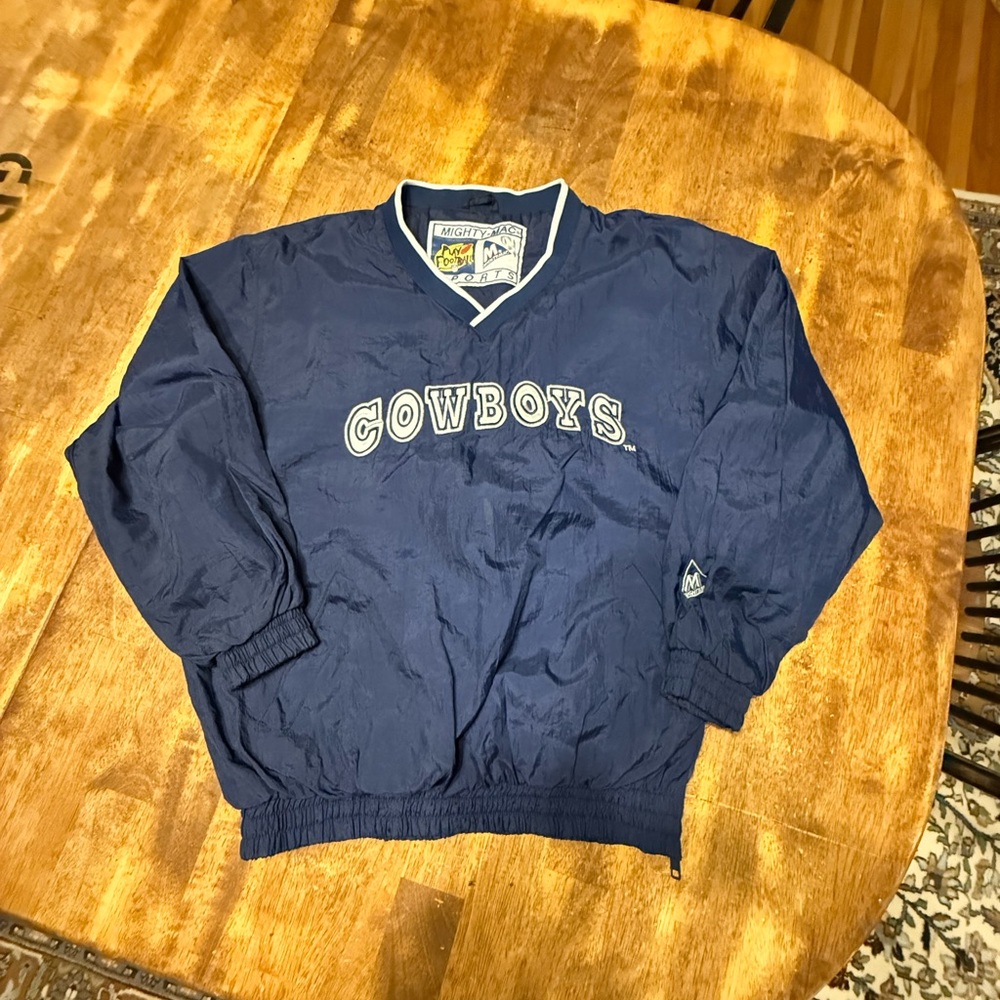 Vintage 90’s Cowboys kids Blue Pullover Jacket